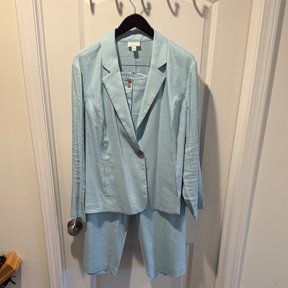 J. Jill Light Blue Women's Blazer Jacket
